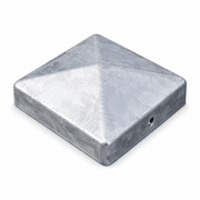 3" Pointed Metal Fence Post Cap Galvanised - Reynolds Timber & Building Supplies