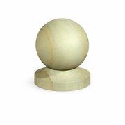 4" Post Ball & Collar Finial Green - Reynolds Timber & Building Supplies