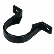 Round Downpipe Clip Black