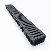 1m Shallow Channel Drain – Black