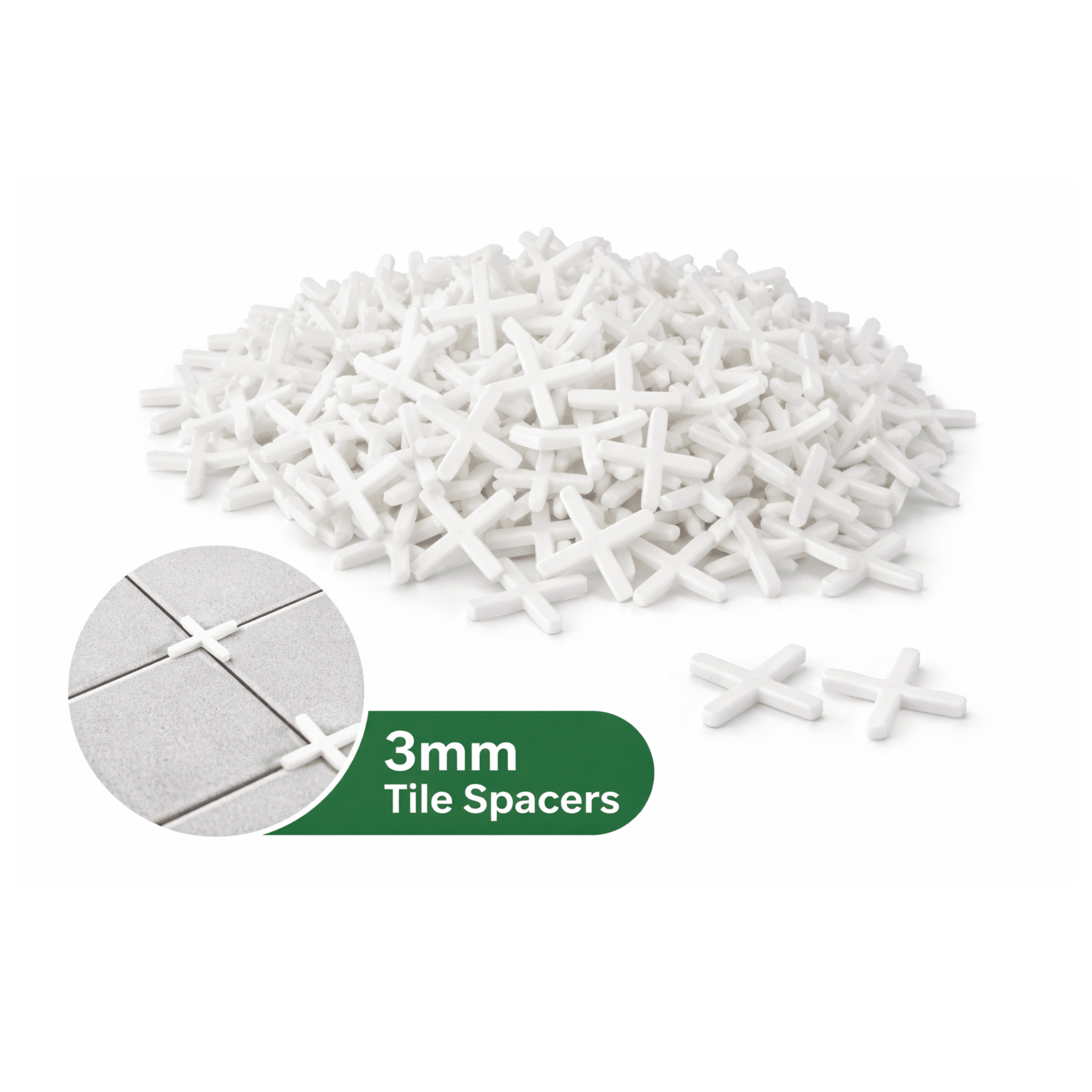 3mm Tile Spacers (1000 Pack) - Reynolds Timber & Building Supplies