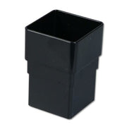 Square Downpipe Socket Black