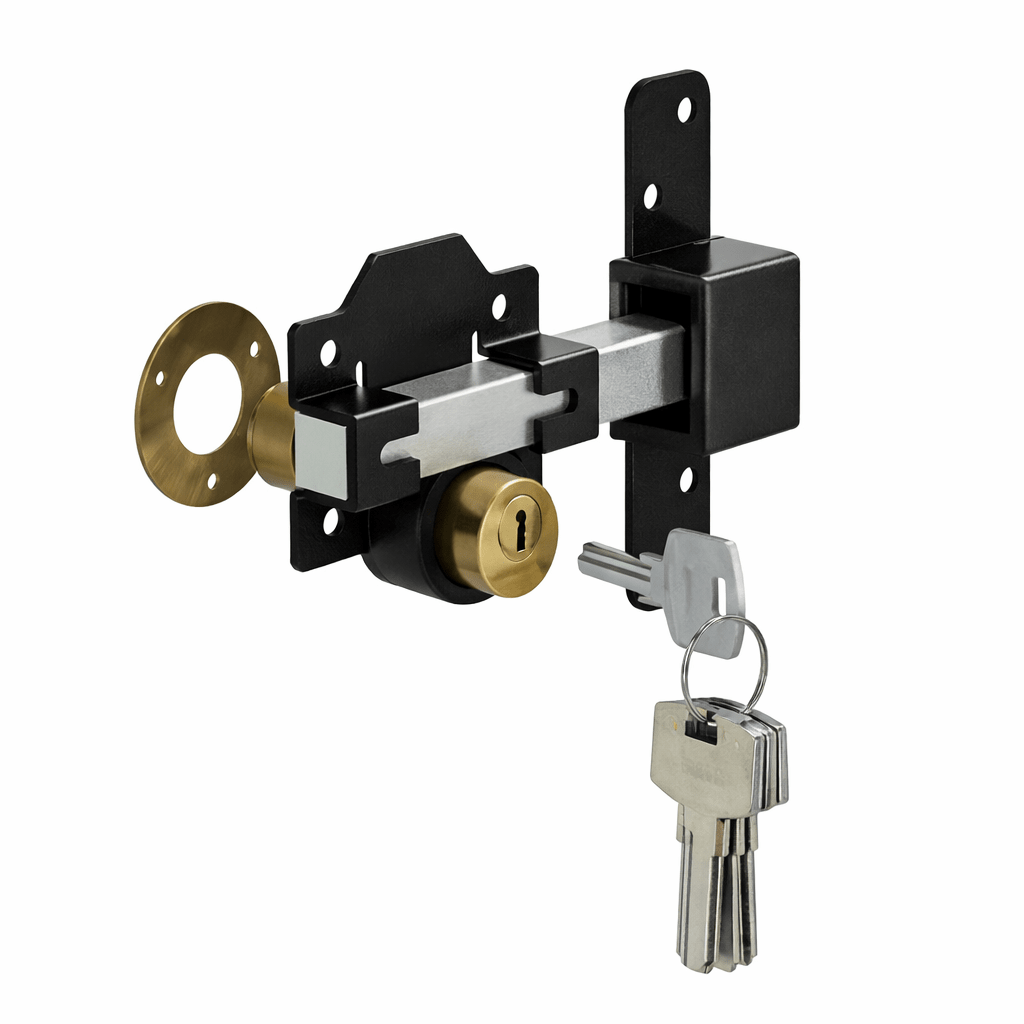 70mm Euro Long Throw Double Locking Gatelock - Reynolds Timber & Building Supplies