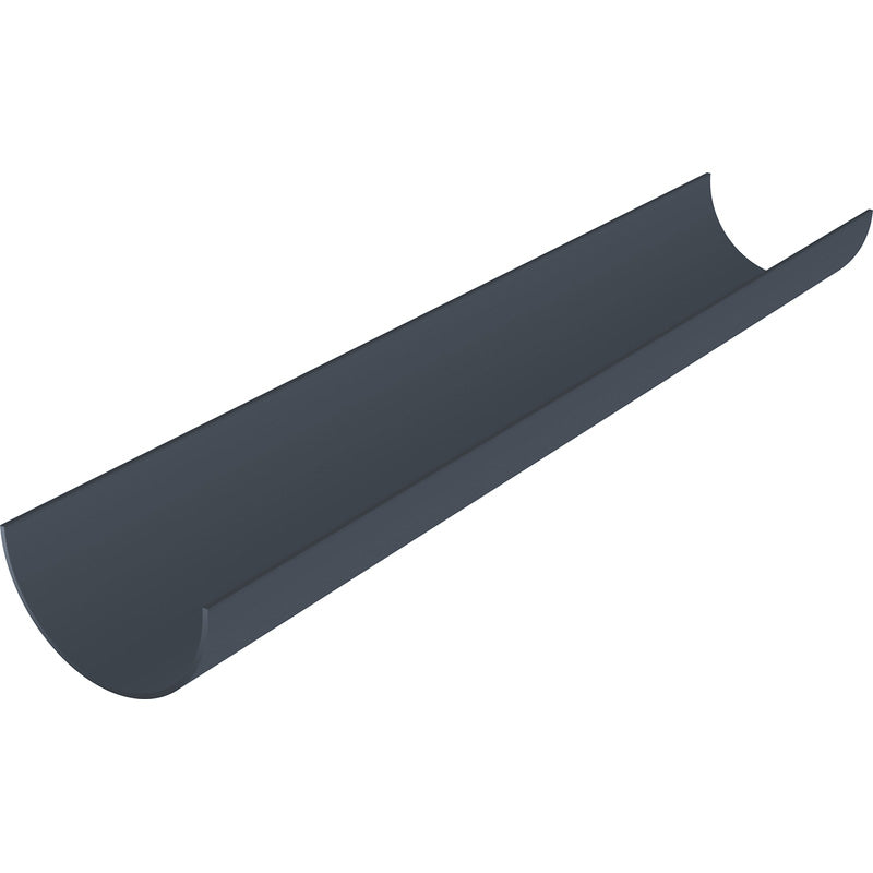4m Half Round Gutter Anthracite Grey