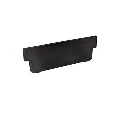 Shallow Channel End Cap – Black