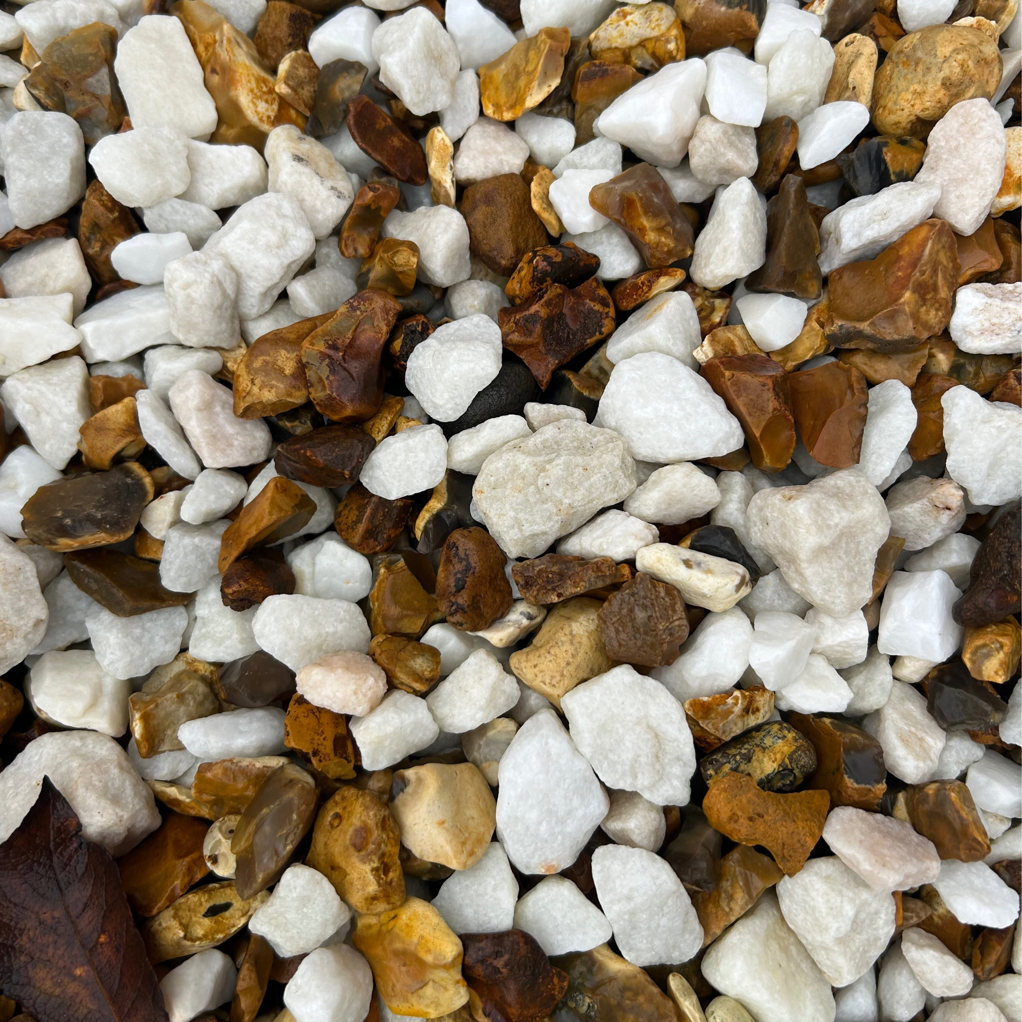 20mm White-Gold Blend Stone