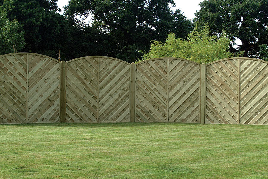 V Arched Fence Panel – European Style