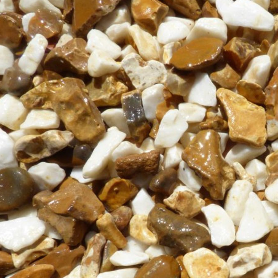 20mm White-Gold Blend Stone