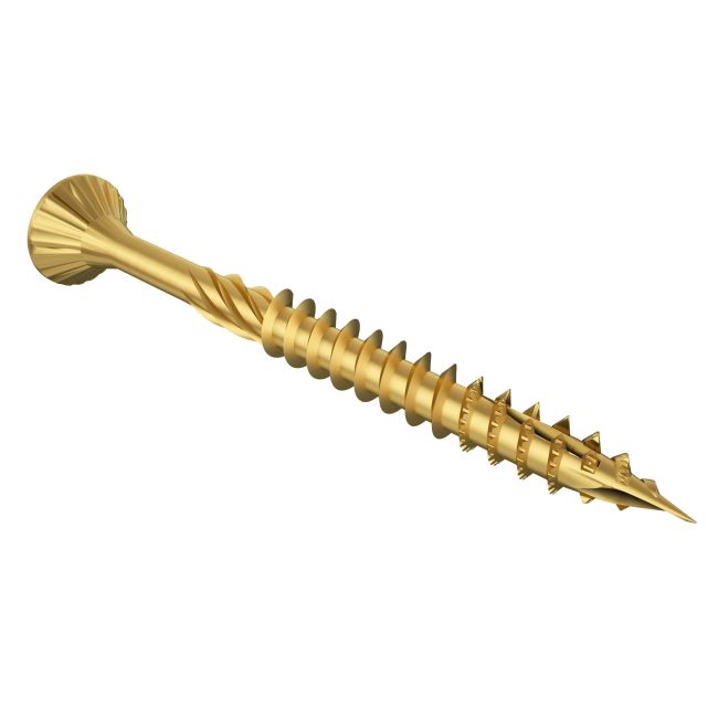 Zinc Yellow CR3+ Screws