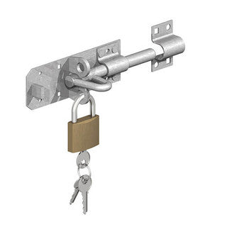 6" Brenton Padbolt Kit With Padlock Galvanised