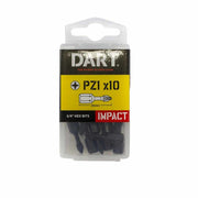 Dart PZ1 Impact Driver Bits 25mm (10pk)
