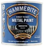 Hammerite Smooth Finish Black 250ml - Reynolds Timber & Building Supplies