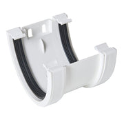 Half Round Union Bracket White
