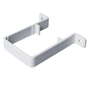 Square Downpipe Clip White