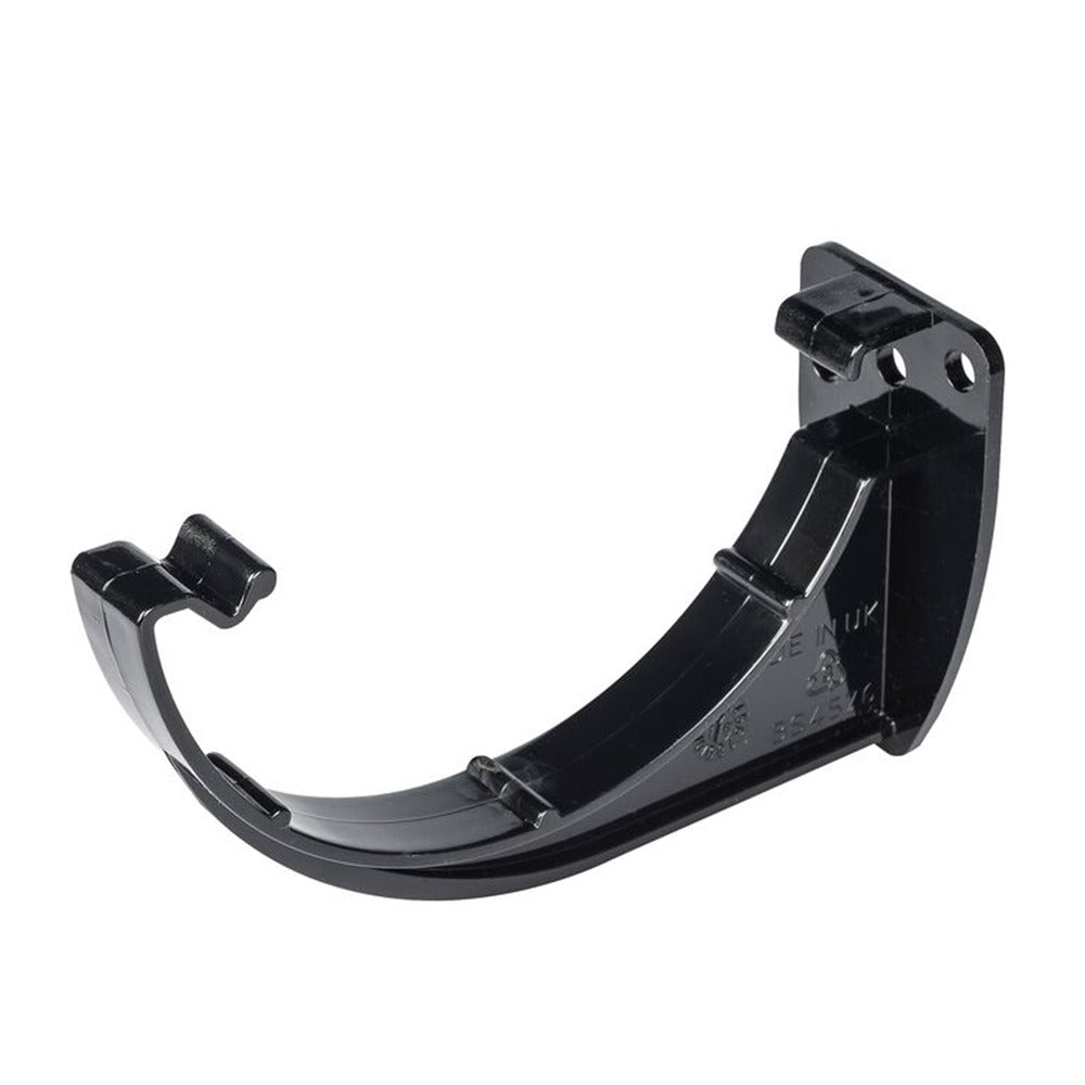 Half Round Fascia Bracket Black