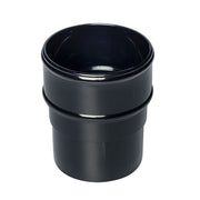 Round Downpipe Socket Black