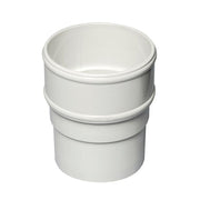 Round Downpipe Socket White