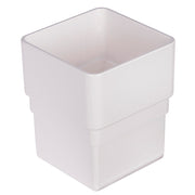 Square Downpipe Socket White