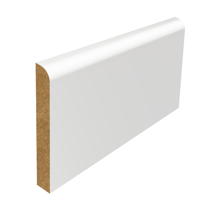 Pencil Round MDF Skirting – Primed