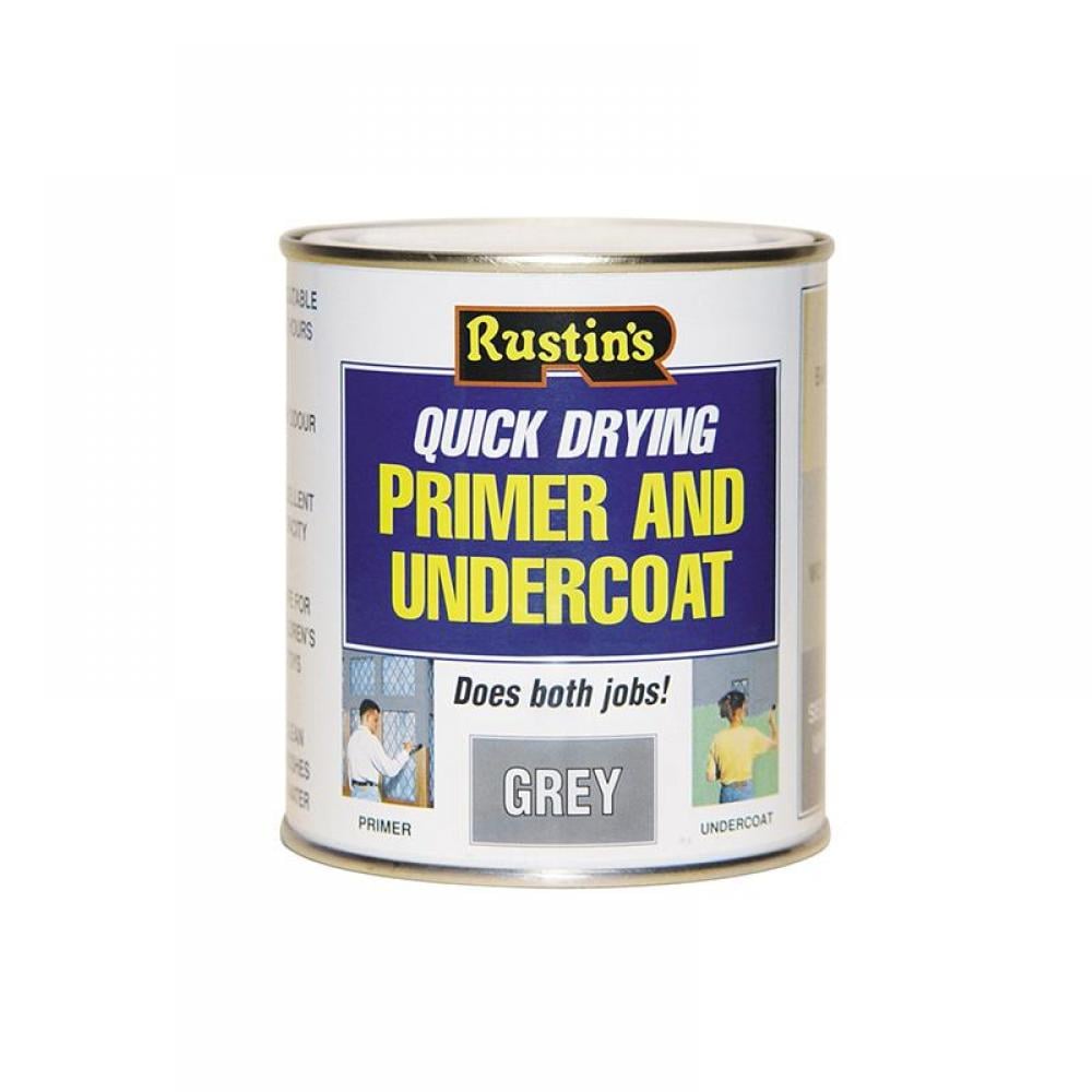 Rustins Primer & Undercoat Grey 1L