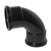 Soil 90° Double Socket Bend Black