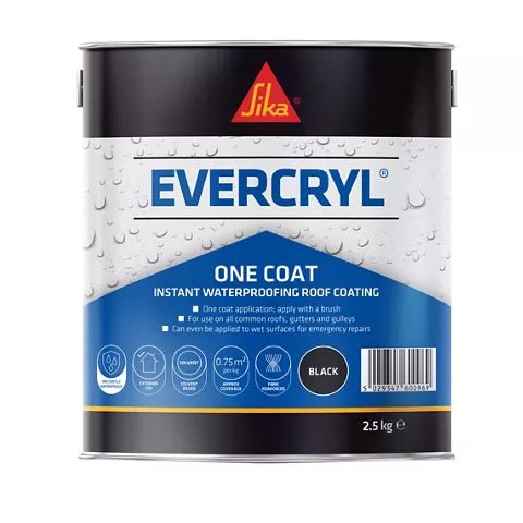 Evercryl One Coat Black 2.5KG - Reynolds Timber & Building Supplies
